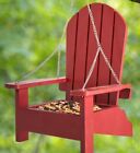 New ListingBIRD FEEDER - Red Adirondack Chair Feeder