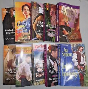 Lot Of 10 Historical Romance Paperback Books FICTION Mix Random Pick variety