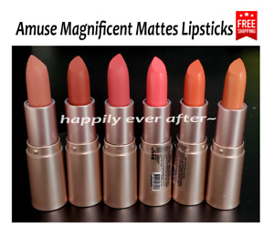 Amuse Matte Lipstick Set - All 6 Colors Magnificent Mattes Lipsticks, Brand New