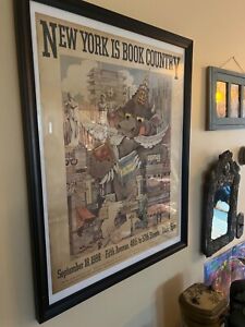 Vintage MAURICE SENDAK Signed New York is Book Country Poster (20th Anniversary)