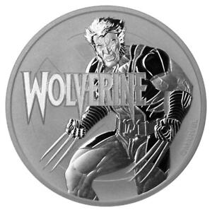 2021 Tuvalu Marvel Series - Wolverine 1 oz Silver $1 Coin GEM BU in Mint Capsule