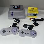 Super Nintendo SNES Jr Mini Console SNS-101 With 2 Original Controllers Tested