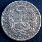 Peru, 1 Un Sol, 1925, silver coin, 0.500
