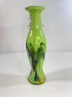 New ListingVintage Green Art Glass Bud Vase by Dalian Glass Co - E3