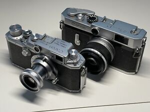 [As Is] Canon P rangefinder & Canon IIf Rangefinder Camera Set
