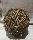 Natural Decorative Orb Sphere Twig Wicker Woven Grapevine Ball Brown Organic 8