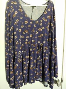 LANE BRYANT Plus Size 26/28 Floral Lightweight Babydoll Sweater - Dressy Casual!