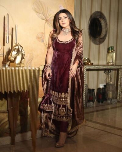 Bollywood style party wear Indian Pakistani salwar kameez designer new dress