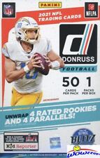 2021 Panini Donruss Football HUGE EXCLUSIVE Factory Sealed HANGER Box-50 Cards!