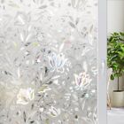 rabbitgoo Window Film Privacy Stained Glass 3D Frosted Decoration Floral Film