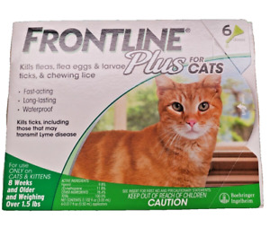 FRONTLINE PLUS CATS  & Kittens - Flea and Tick Treatment 6 Doses