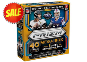 NEW SEALED 2021 Panini Prizm Football NFL Mega Box Fanatics (40 Cards Per Box)