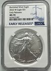 2022 W Burnished Silver Eagle S$1 NGC MS70 (EARLY RELEASE )