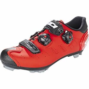 Sidi Men's Dragon 5 Mountain Bike MTB Shoes Matte Red/Black EUR 43.5 / US 9.2