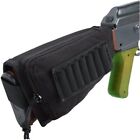 Tactical Hunting Shotgun Rifle Shell Butt Stock Ammo Holder Mag Pouch Cheek Pad