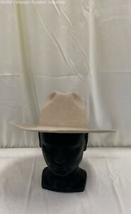 Beaver Brand Men's Beige Felt Western Hat - Size 7 1/8
