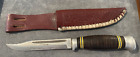 Vintage Rare RJ RICHTER Made in Norway Hunting knife with sheath--2296.23
