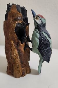 5 inch Porcelain Bird on a tree figure - Smoke Free Home
