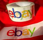 One (1) Roll EBAY Branded Packaging Shipping Tape Color Logo 75Yds x 2” Free S/H