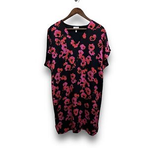 Escada Sport Women's Dafleur Floral Tunic Dress Black Pink Size 38 / 22 x 40