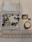 14k ring AND mixed loose faceted gemstones lot