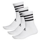 Adidas Men 3S Cushion Crew 3 Pairs Socks White Run Sock DZ9346 - Multiple Sizes