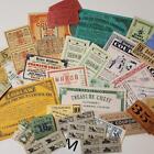 35 vintage tickets coupons paper ephemera sample pack junk journal supplies M