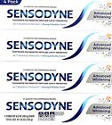 4 Pack Sensodyne Advanced Whitening Sensitive Toothpaste 6.5 oz Sealed