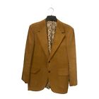 Vintage Mens Blazer Sport Coat The Sovereign Two Button Jacket Corduroy Size 42