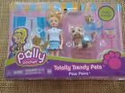 Mattel 2006 Polly Pocket Totally Trendy Pets Paw Pairs Polly & Pup Doll NEW