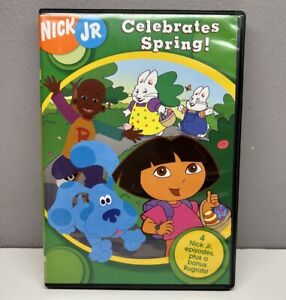 Nick Jr: Celebrates Spring DVD 2004 Dora the Explorer Max Ruby Blue's Clues RARE