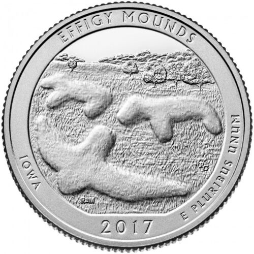 2017 P - Effigy Mounds - America The Beautiful Quarter