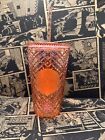 2022 Starbucks Winter Holiday Jeweled Tumbler Cold 16oz Cup - Rose Gold GRANDE