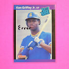 KEN GRIFFEY JR. 1989, Donruss Rated Rookie #33 ERROR CARD, No Period After Inc.