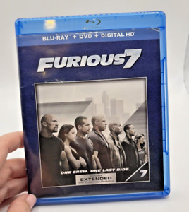 Blu-Ray + DVD Furious 7 Extended Theatrical Version Digital HD Movie Vin Diesel