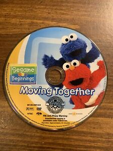 Sesame Street Sesame Beginnings Moving Together DVD Elmo Cookie Monster Disconly