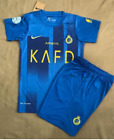 Al Nassr Fc Away Cristian Ronaldo 7 Jersey With Shorts Blue uniform For Children