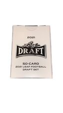 2021 leaf metal draft football 50 card set
