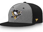 Pittsburg Penguins Men’s Versalux Fitted Hat Cap Gray Fanatics Size 7 1/4 New