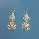 Southern Gates Lowcountry Sand Dollar Earrings Sterling Silver Dangles LAST PAIR