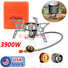 US 3900W Portable Backpacking Stove, Camping Gas Stove 1LB Propane Tank Adapter