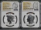 2023-S Reverse Proof $1 Morgan and Peace Dollar 2pc Set NGC PF70 FDI In Hand