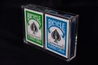 Carat X2 Card Case For 2 Playing Card Decks - Strong Clear Acrylic Magnetic Seal
