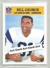 Bill George Los Angeles Rams 2022  Football Art Card