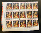1991 USPS #2710 Christmas Madonna and Child Block of 15 Stamps X 29c. MNH
