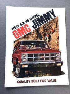 1982 GMC Jimmy Original Dealer Sales Brochure