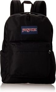 Jansport Superbreak Black Backpack Lightweight School BookBag