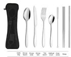 Silverware Set Stainless Steel Flatware Utensil Set with Case Travel Camping