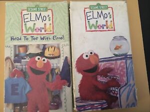 Set of 2 Elmo's World - Elmo’s World and Head to Toe with Elmo  Pre-own