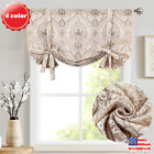 TIE UP PRINT WINDOW CURTAINS FOR KITCHEN LIVING ROOM ROD POCKET VALANCE 1 PC